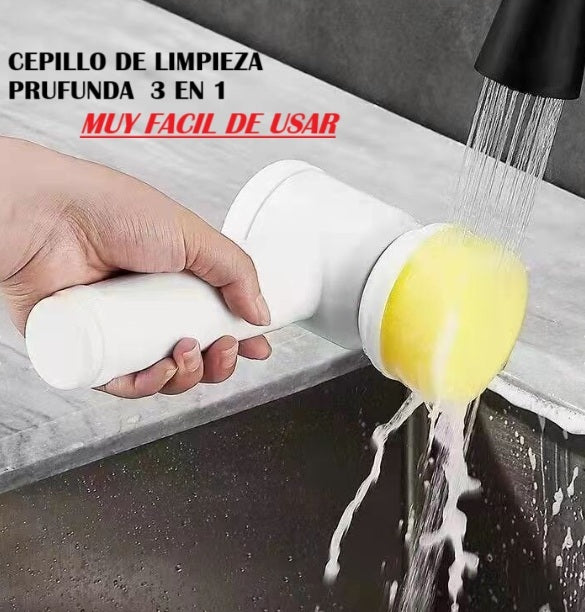 CEPILLO DE LIMPIEZA PROFUNDA 3 EN 1