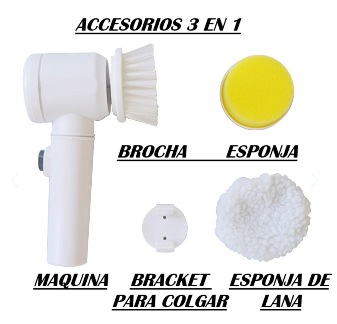 CEPILLO DE LIMPIEZA PROFUNDA 3 EN 1